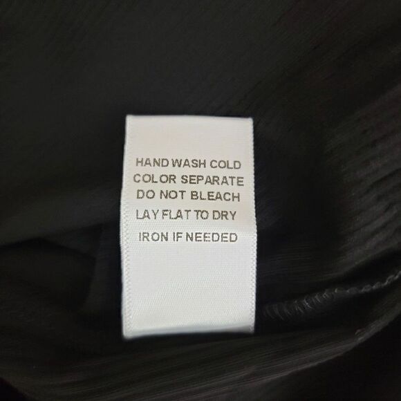 Le Lis Black Drop Shoulder Long Sleeve Dress Size Small - Picture 10 of 15